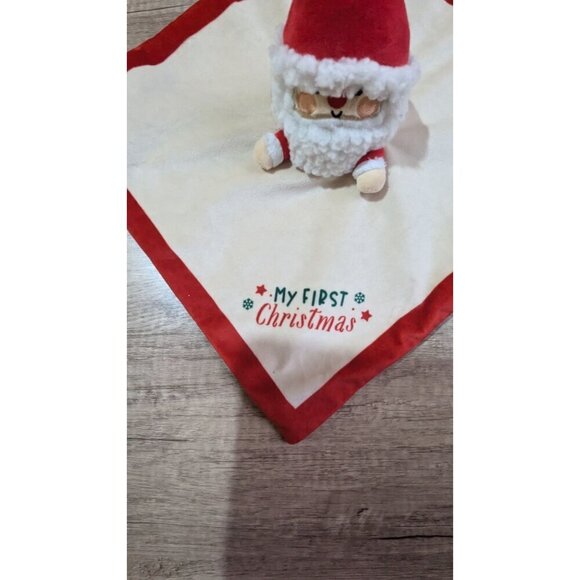 Pearhead InC Babys First Christmas Santa Lovey Blanket 12" Plush Holiday - Picture 4 of 8